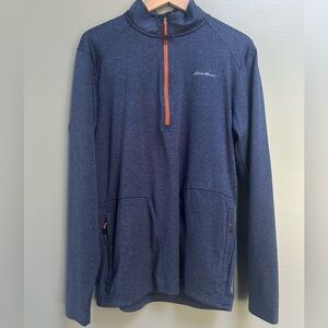 Eddie Bauer men’s medium pullover 1/4 zip navy